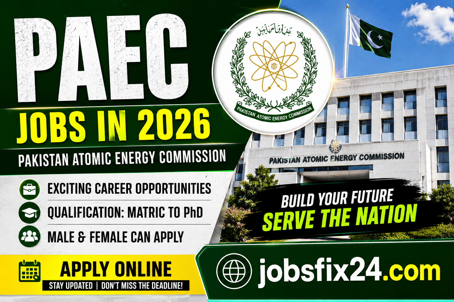 Pakistan Atomic Energy Commission PAEC Jobs in 2026