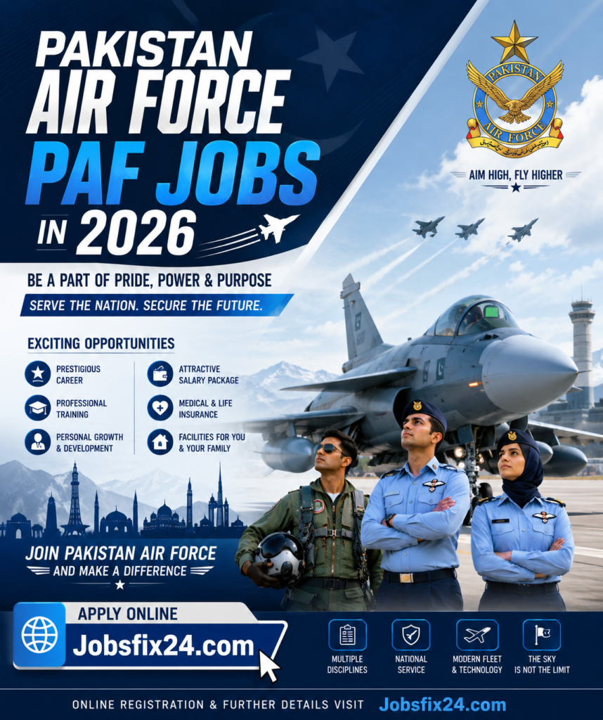 Pakistan Air Force PAF Jobs in 2026